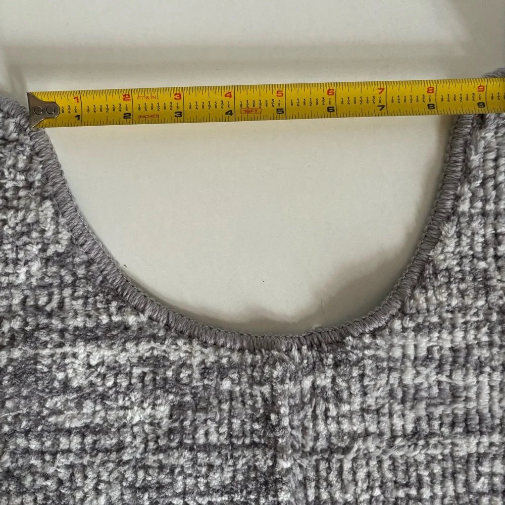 Daiso Gray Bathroom Toilet Mat